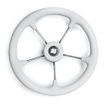Колесо рулевое Ultraflex 350мм белое немагнитная сталь (V.70W)